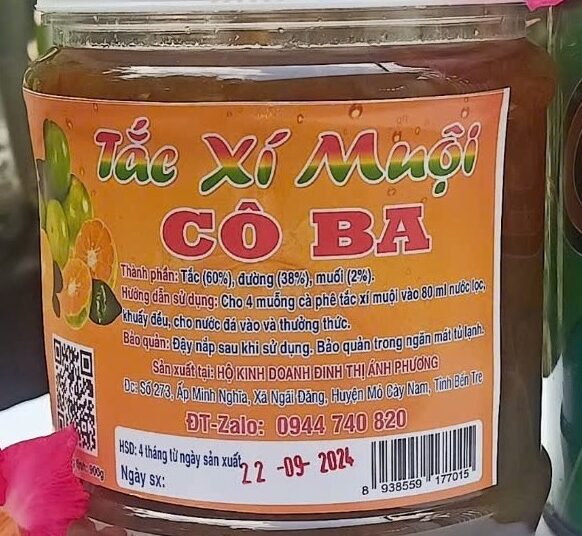 Về Bến Tre thưởng thức món tắc xí muội Cô Ba thơm ngon, giải nhiệt